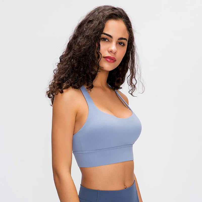 Summer Crossed Beauty-Back Yoga Bra