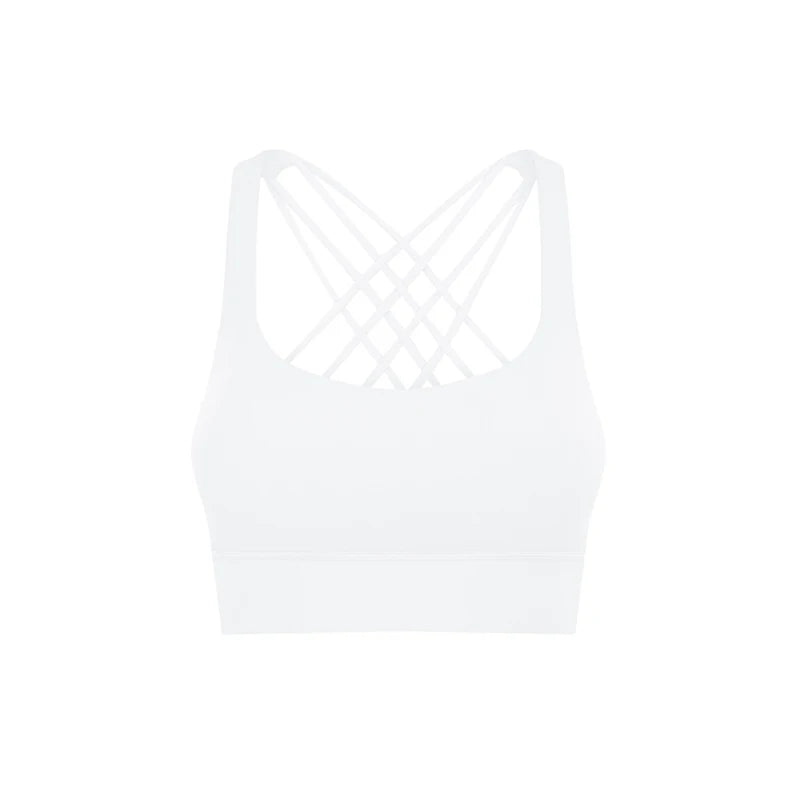 Summer Crossed Beauty-Back Yoga Bra