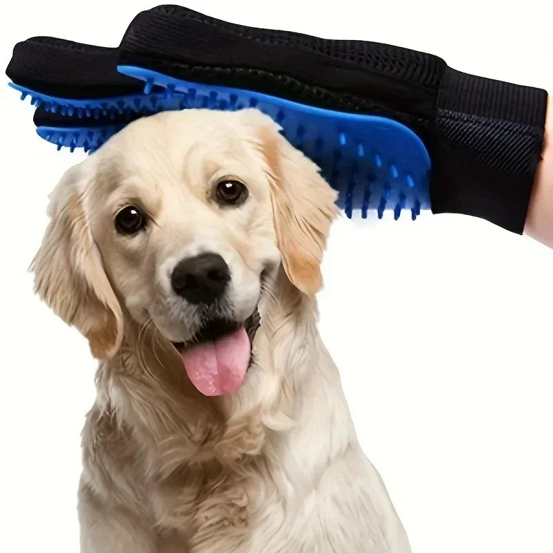 2-in-1 Pet Grooming Glove – Hair Removal & Massage”