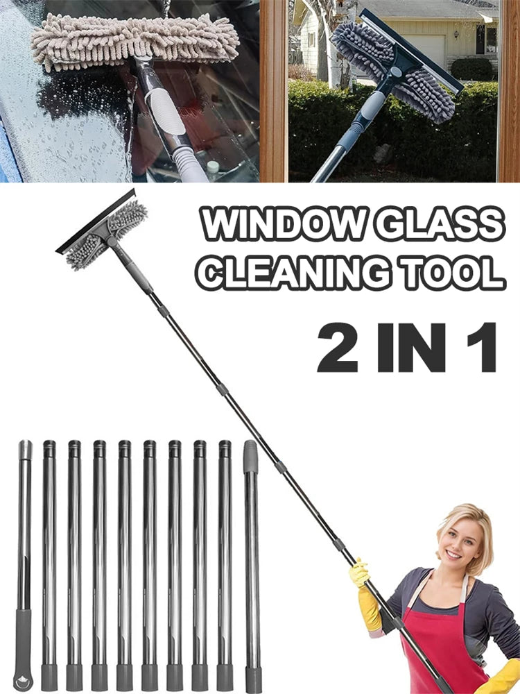 2-in-1 Double-Sided Glass Cleaning Tool – Wet & Dry Wiper”