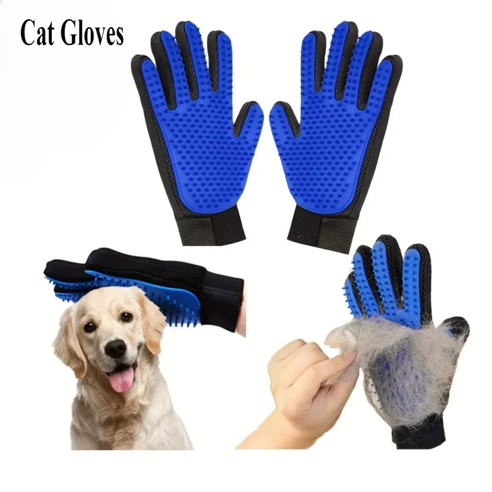 2-in-1 Pet Grooming Glove – Hair Removal & Massage”