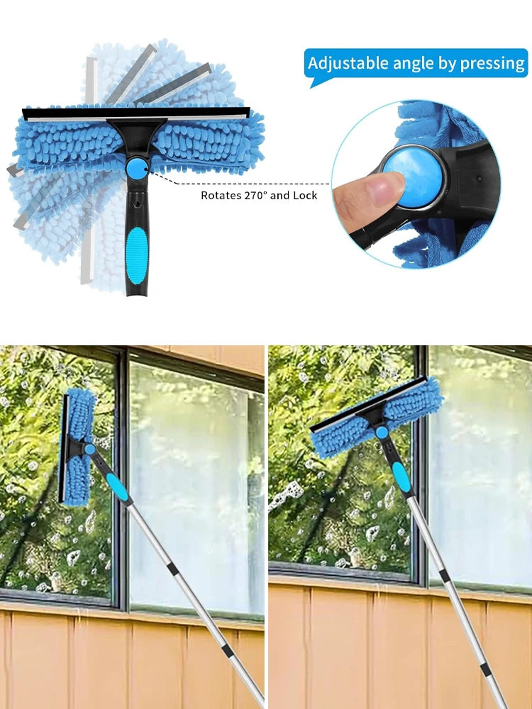 2-in-1 Double-Sided Glass Cleaning Tool – Wet & Dry Wiper”