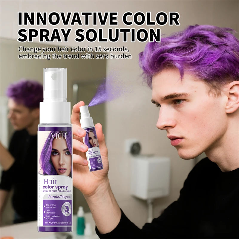 Temporary Hair Color Spray – Instant DIY Styling (30ml)