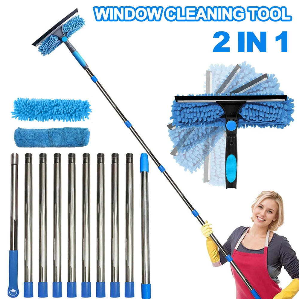 2-in-1 Double-Sided Glass Cleaning Tool – Wet & Dry Wiper”