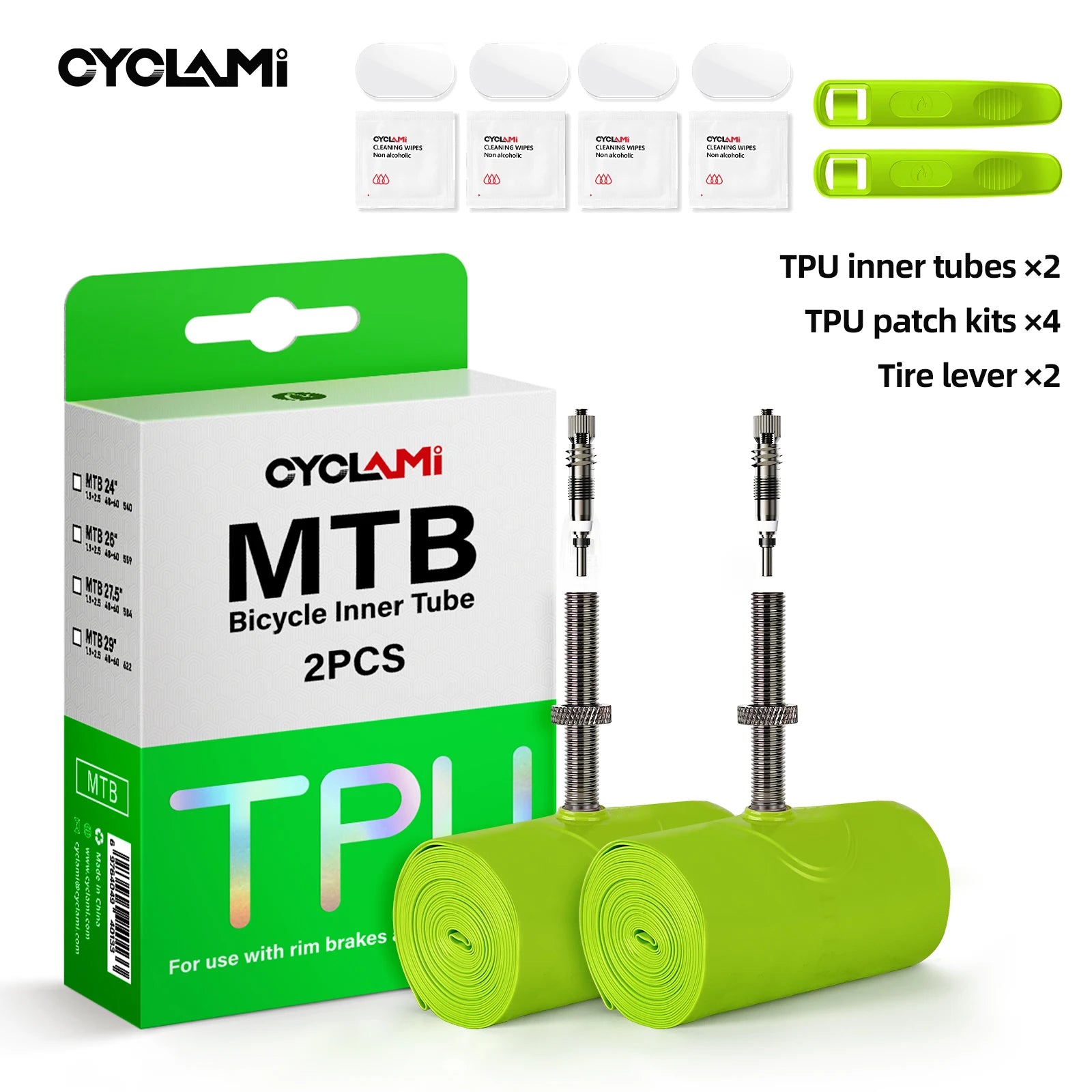 (Copy) Ultralight TPU Bike Inner Tube with Presta Valve – MTB 26″ / 27.5″ / 29″