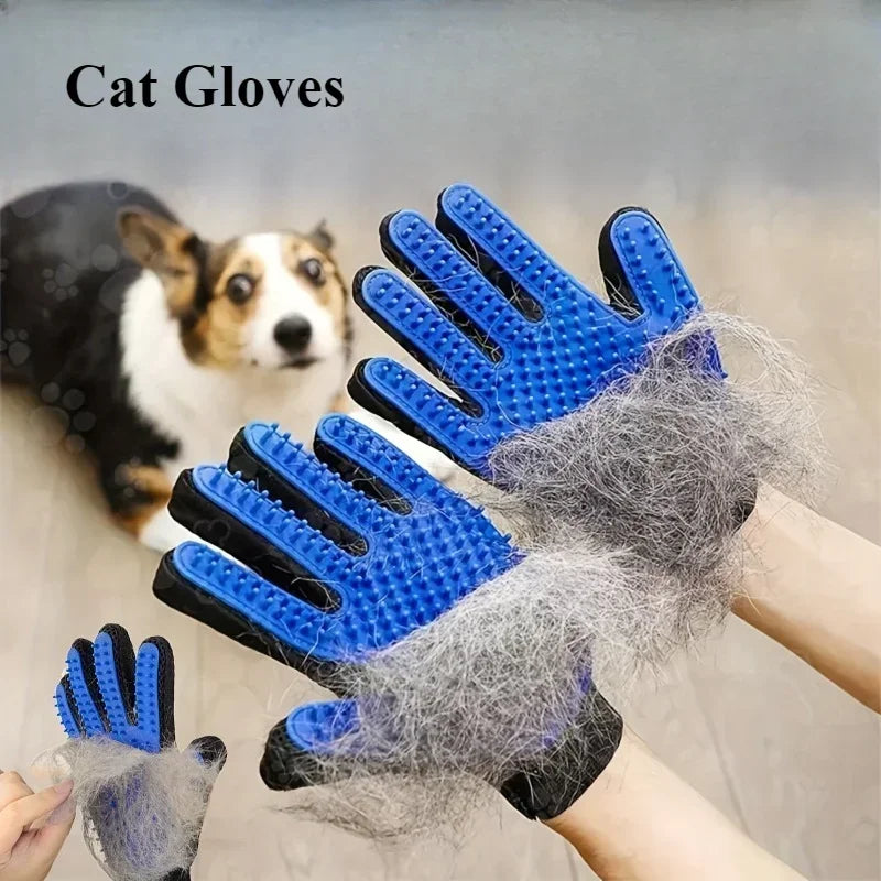 2-in-1 Pet Grooming Glove – Hair Removal & Massage”