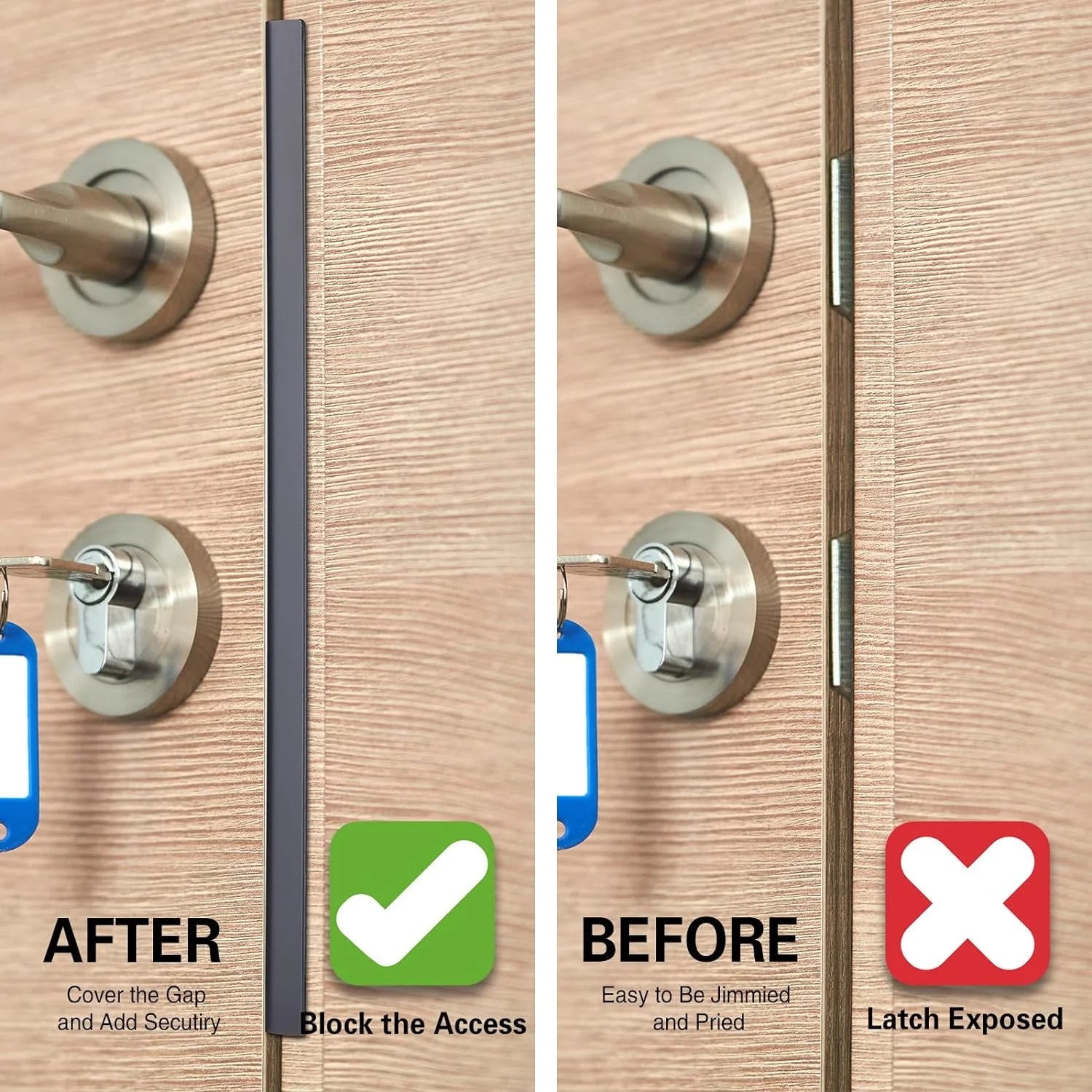 Door Latch Guard – Security Lock Protector”