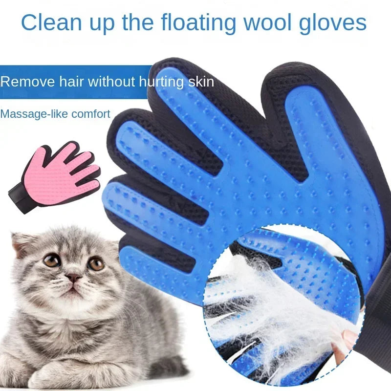 2-in-1 Pet Grooming Glove – Hair Removal & Massage”