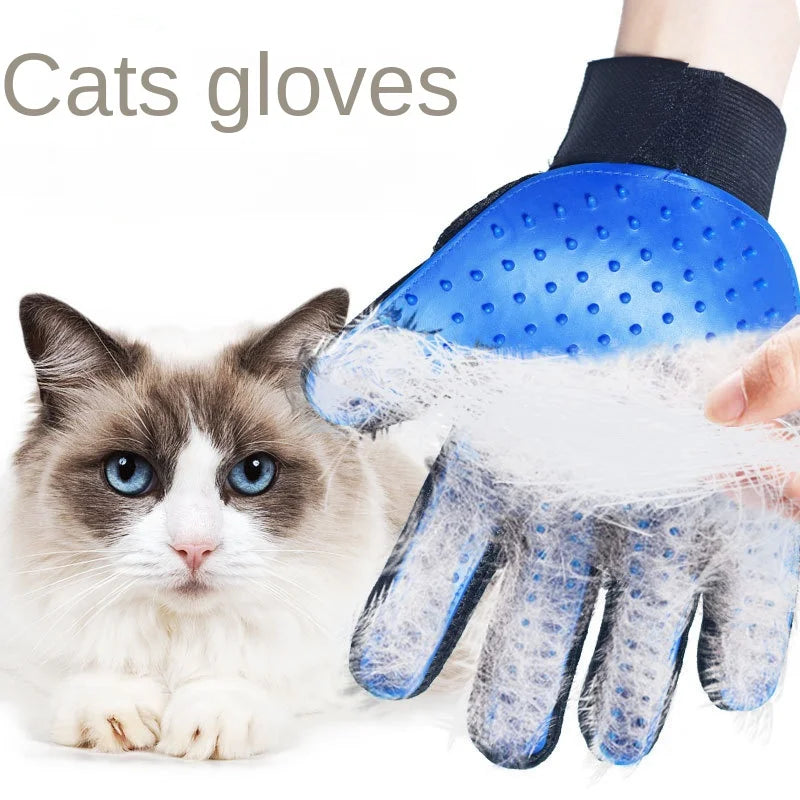 2-in-1 Pet Grooming Glove – Hair Removal & Massage”