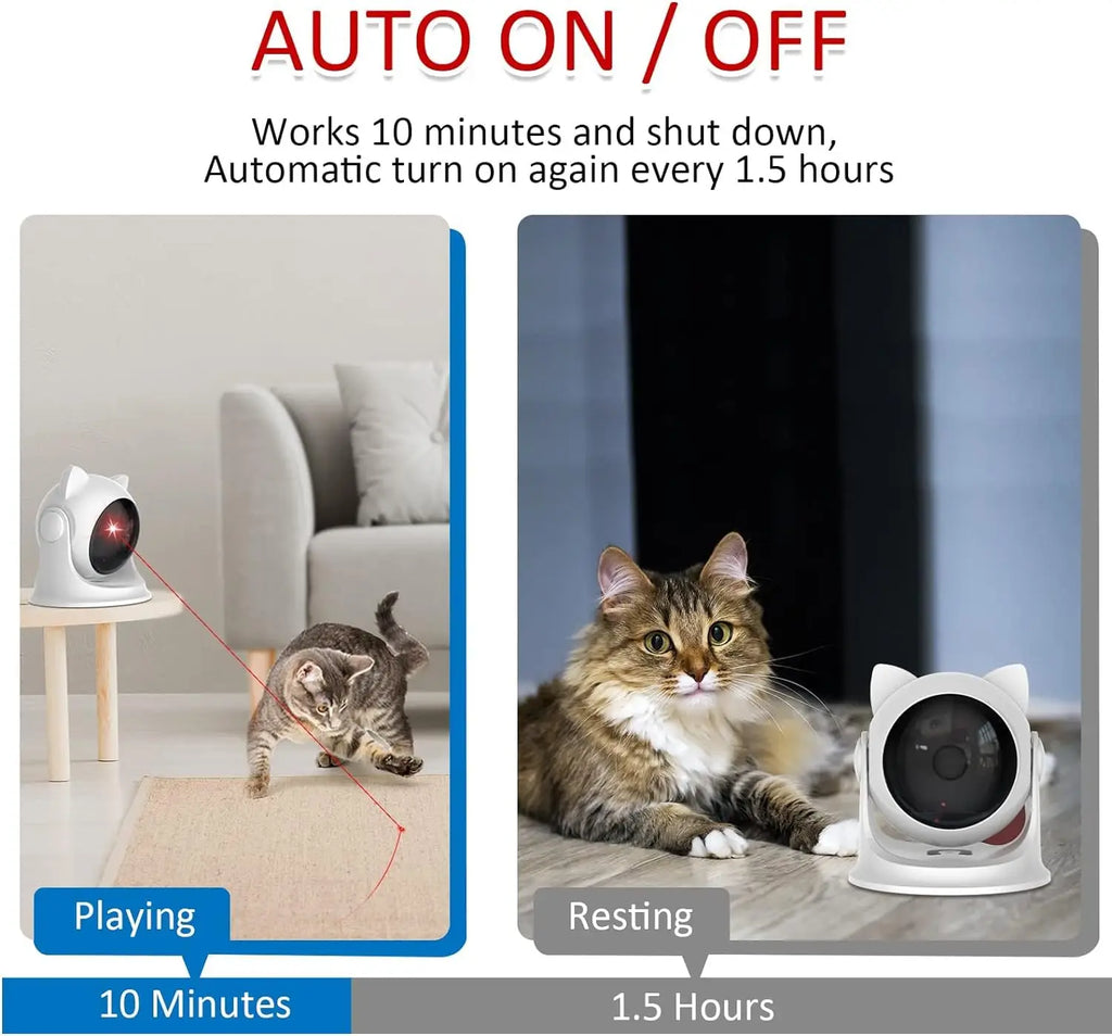 (Copy) Automatic Cat Laser Toy – Rechargeable Interactive Toy with Random Motion, Slow & Fast Mode