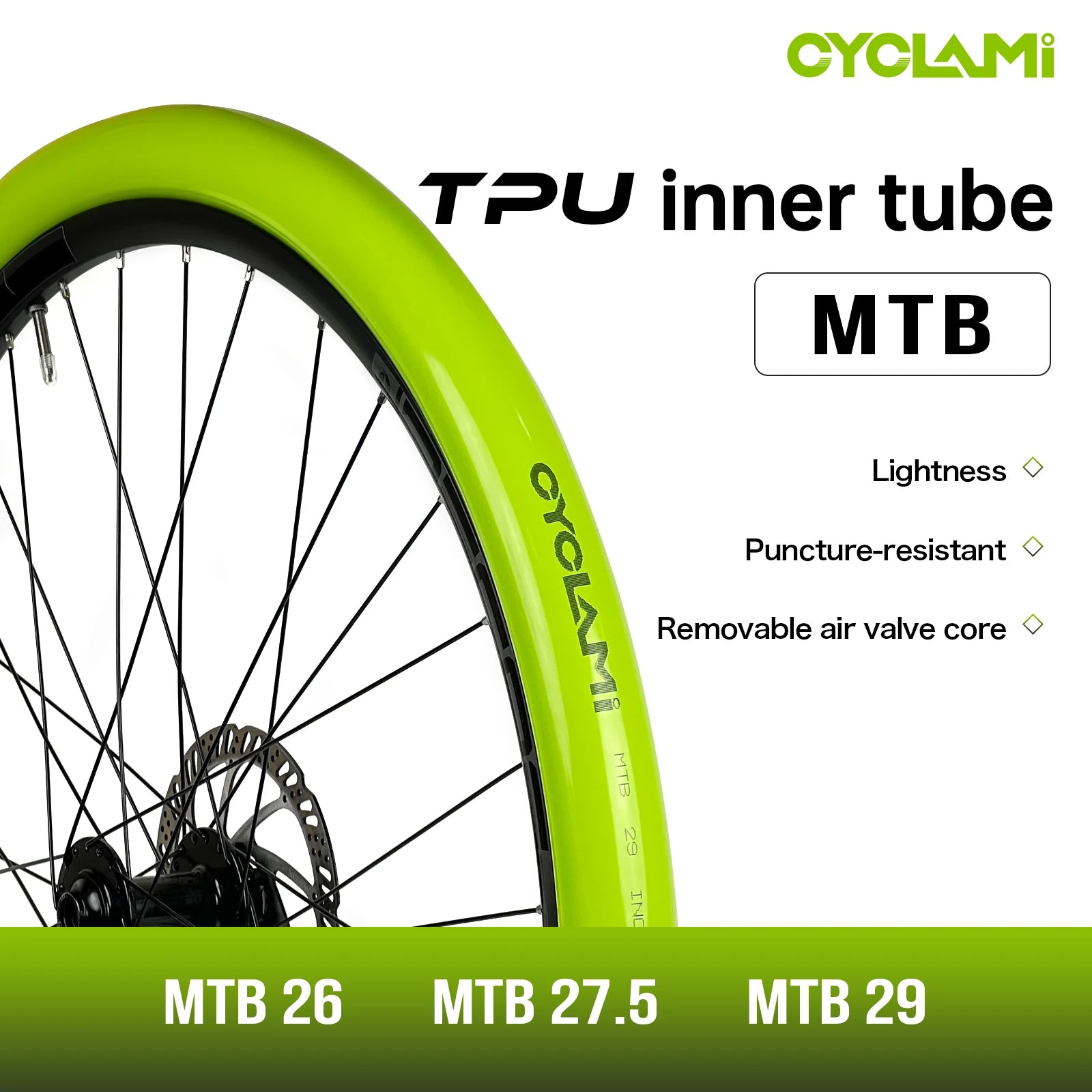 (Copy) Ultralight TPU Bike Inner Tube with Presta Valve – MTB 26″ / 27.5″ / 29″